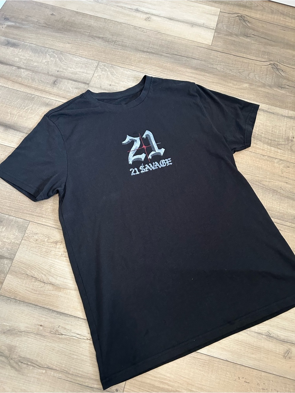 Black 21 Savage Graphic Tee - Casual Men’s Shirt